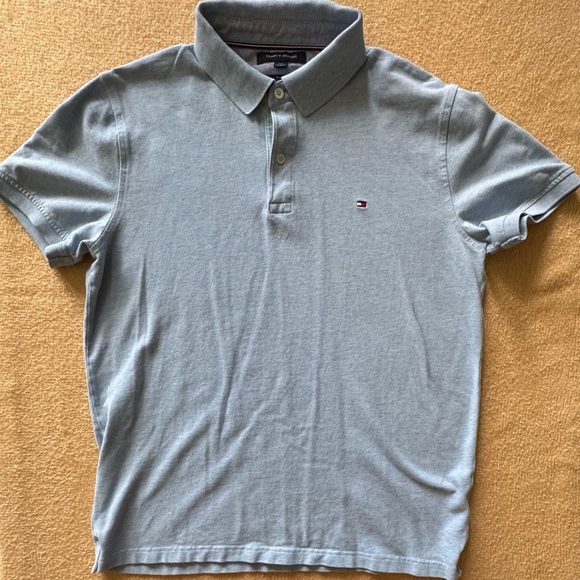 Tommy Hilfiger Light Blue Polo Shirt - Picture 1 of 3